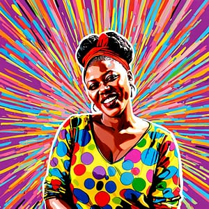 color pop art themed ai filter