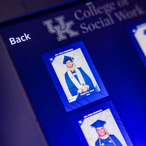 A digital trading card uploaded to the sharing station