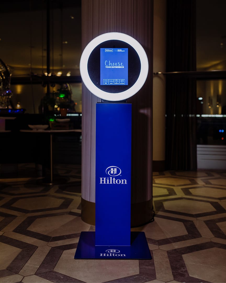 Branded Photo Booth for a Hilton Hotel event